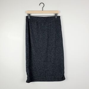 Pleione Gray Ribbbed Skirt Medium BNWT